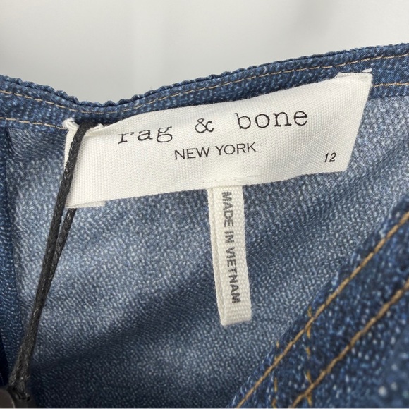 NWT Rag & Bone Miramar Poplin Melody Midi/Maxi Dress $328 Size 12 - Picture 6 of 9